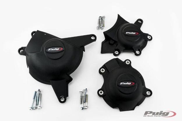 Afbeeldingen van Engine cover set 3-delig Puig Suzuki GSX-R1000 '17-21