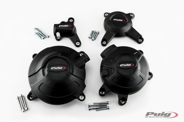 Afbeeldingen van Engine cover set 4-delig Puig Yamaha MT-09 / Tracer 900 / Niken