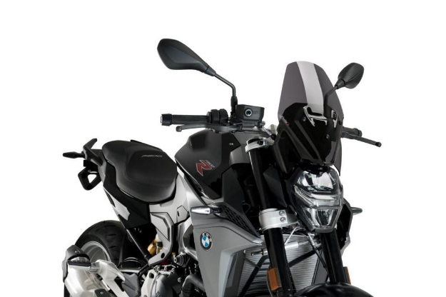 Afbeeldingen van Vervangingsruit naked bike Sport Puig BMW F900R '20- (met originele BMW support) - donker getint