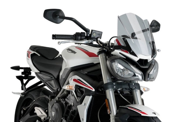 Afbeeldingen van Vervangingsruit naked bike Sport Puig Triumph Street Triple S '20- / 765RS '21- licht getint