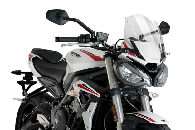 Afbeeldingen van Vervangingsruit naked bike Sport Puig Triumph Street Triple S '20- / 765RS '21- transparant