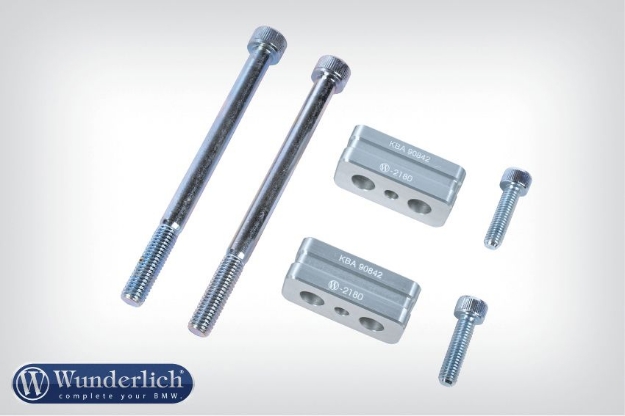 Afbeeldingen van Handlebar riser 20mm BMW R1200GS/Adventure '08- silver Wunderlich