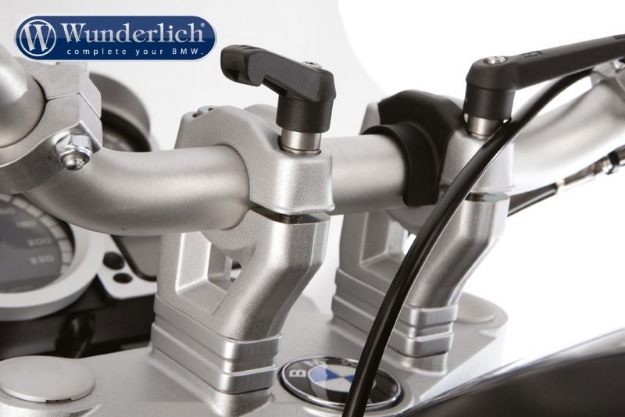 Afbeeldingen van Handle bar quick-release fastener - only with handlebar riser - black BMW R1200GS LC/Adventure Wunderlich
