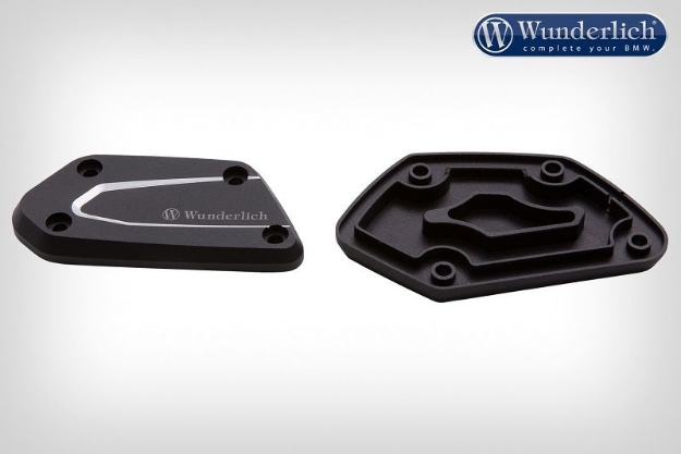 Afbeeldingen van Clutch and brake reservoir cover set diverse BMW modellen - black Wunderlich