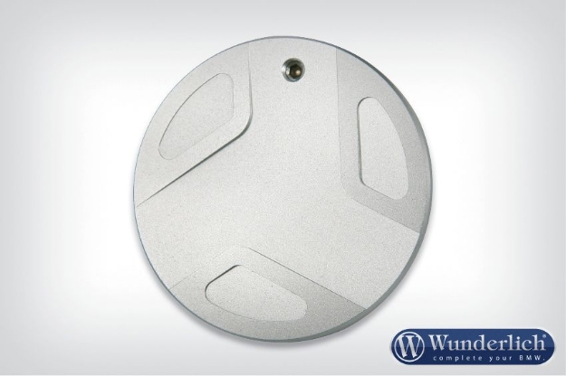 Afbeeldingen van Swingarm pivot covers left diverse BMW modellen - silver Wunderlich