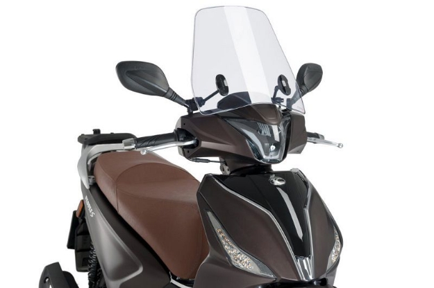 Afbeeldingen van Windscherm scooter model Urban Puig voor Kymco People 125 S '18--transparant