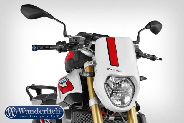 Afbeeldingen van Cockpit fairing MIRAGE BMW R1200R LC - light-white Wunderlich