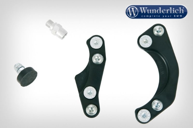 Afbeeldingen van ERGO footrest lowering BMW R1200R -'14/ R1200ST/ R NineT '14-'16 - black Wunderlich