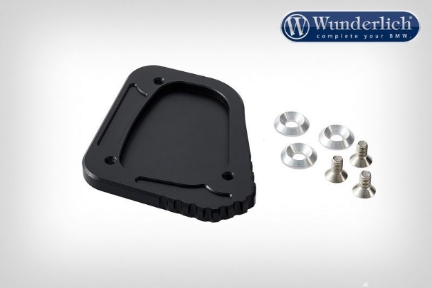 Afbeeldingen van Side stand enlarger BMW K1600B/Grand America - black Wunderlich