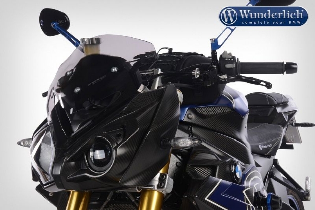 Afbeeldingen van Windshield Â»SPORTÂ« BMW S1000R '14-- smoked grey Wunderlich