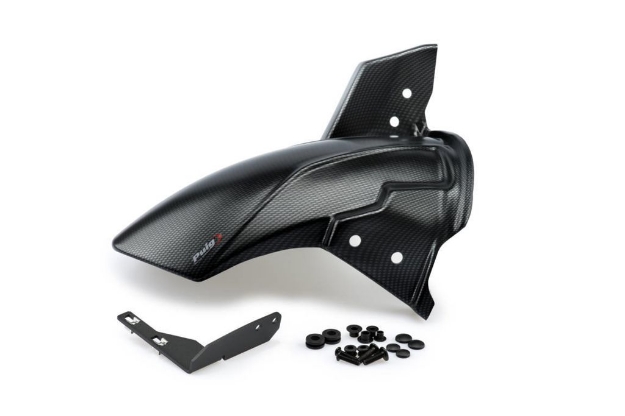 Afbeeldingen van Achterspatbord Puig carbon look Yamaha XT700Z Tenere '19-