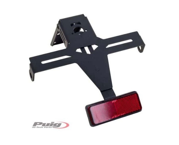 Afbeeldingen van Kentekenplaathouder zwart Puig Yamaha MT-125 '20-