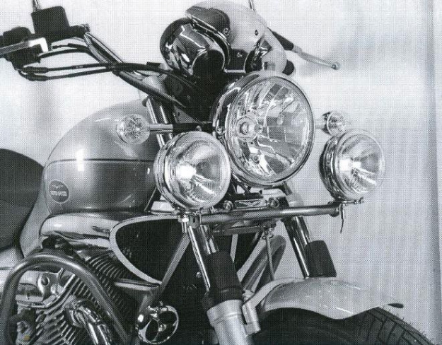 Afbeeldingen van Custom Twinlight Set Hepco&Becker chroom Moto Guzzi NEVADA 750 Anniversario 2010