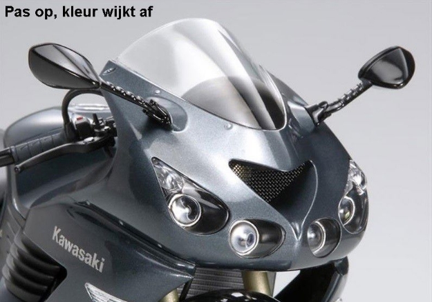 Afbeeldingen van Vervangingsruit standaard Kawasaki ZZR1400 '06--zwart