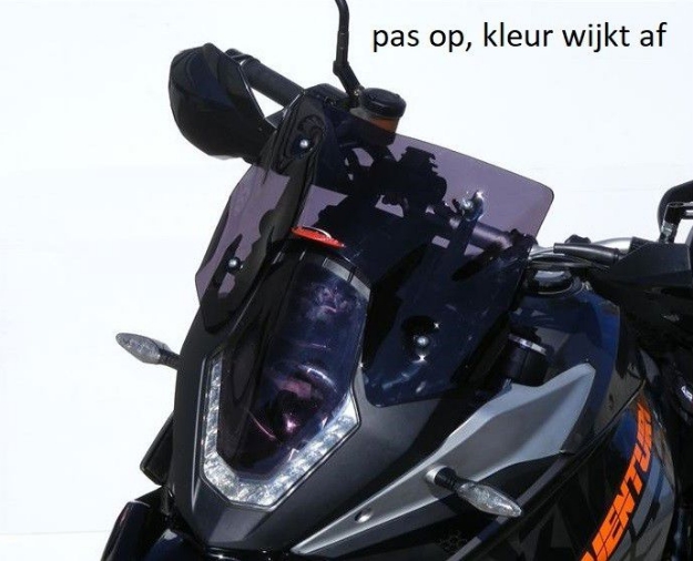 Afbeeldingen van Adventure sports screen KTM 1190 Adventure '13-'16/ 1050 Adventure '15- (280mm) -zwart