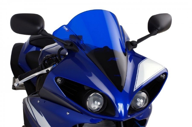 Afbeeldingen van Vervangingsruit Puig Jetstream Yamaha YZF-R1 '09-'14-blauw