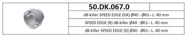 Afbeeldingen van MIVV DB-killer Ø40-Ø61-L.40mm Speed Edge
