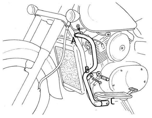 Afbeeldingen van Valbeugel chroom Hepco&Becker Kawasaki VN1500 CLASSIC '96-02