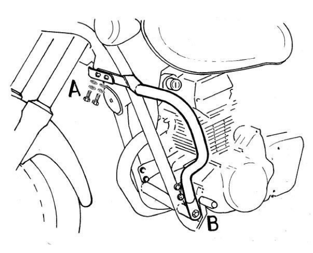 Afbeeldingen van Valbeugel chroom Hepco&Becker Kawasaki EL125 '98-07