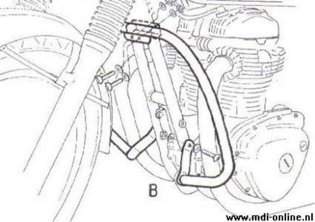 Afbeeldingen van Valbeugel zwart Hepco&Becker Kawasaki W650 '99-06 / W800 '11-16