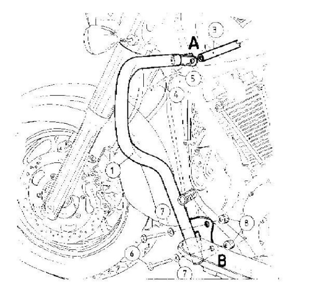 Afbeeldingen van Valbeugel chroom Hepco&Becker Kawasaki VN2000 '04-10