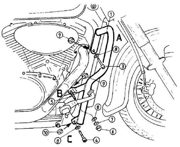Afbeeldingen van Valbeugel chroom Hepco&Becker Suzuki M800 INTRUDER '05-08