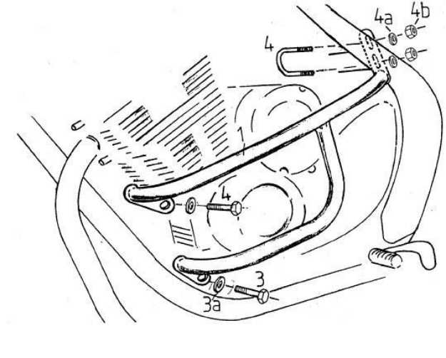 Afbeeldingen van Valbeugel chroom Hepco&Becker Yamaha XJ600N/S DIVERSION '91-95