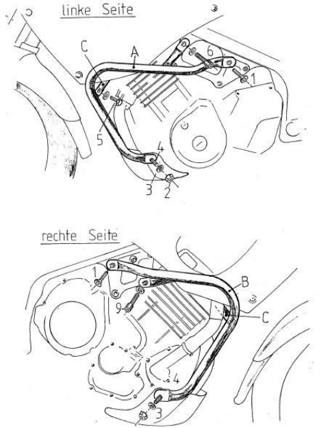 Afbeeldingen van Valbeugel zwart Hepco&Becker Yamaha TDM850 '91-01