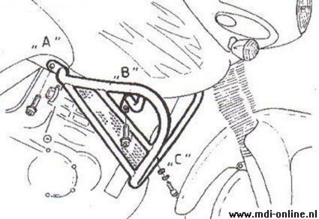 Afbeeldingen van Valbeugel zwart Hepco&Becker voor Triumph TIGER900 '99-00