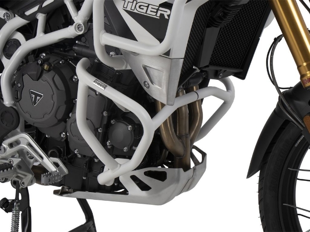 Afbeeldingen van Valbeugel wit Hepco&Becker voor Triumph Tiger 850 Sport '21-
