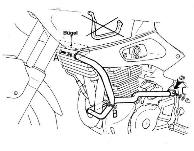 Afbeeldingen van Valbeugel zwart Hepco&Becker voor Suzuki XF650 FREEWIND '97-02