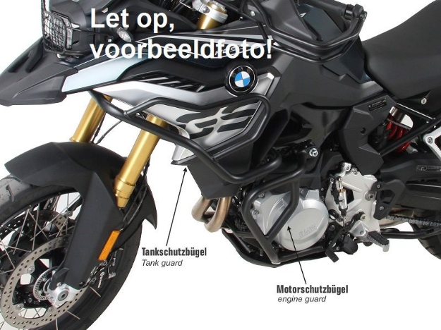 Afbeeldingen van Valbeugel zwart boven Hepco&Becker BMW F850GS Adventure ’19-