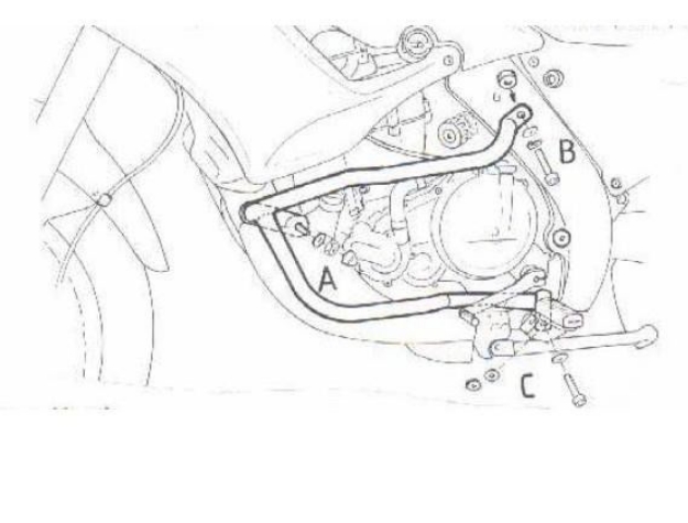 Afbeeldingen van Valbeugel zwart Hepco&Becker voor  Aprilia PEGASO 650 '97-04