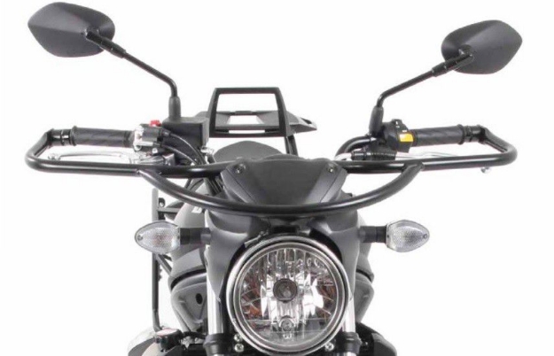 Afbeeldingen van Valbeugel zwart voorzijde Hepco&Becker Suzuki SV650 '16-