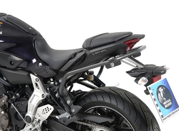 Afbeeldingen van Valbeugel antraciet achterzijde Hepco&Becker Yamaha MT-07 '14-17