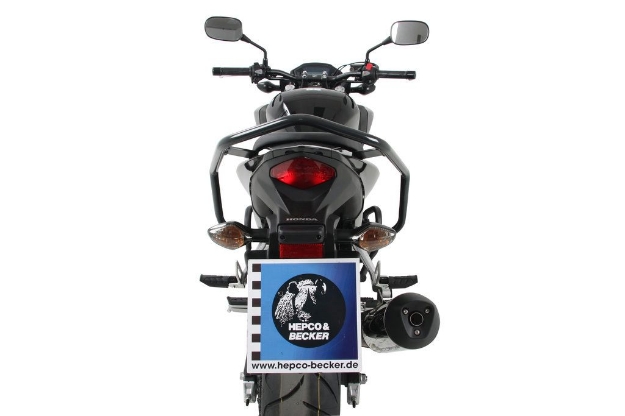 Afbeeldingen van Valbeugel antraciet achterzijde Hepco&Becker Honda CB500F '13-15