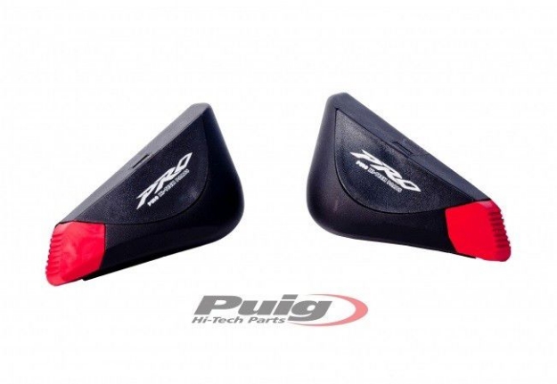 Afbeeldingen van Eindrubbers rood voor Puig Pro sliders (set)