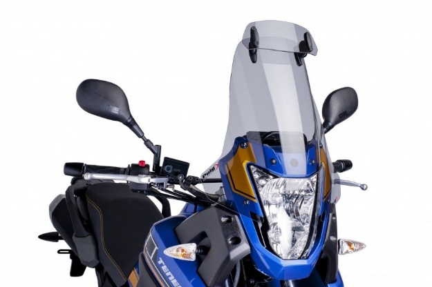 Afbeeldingen van Vervangingsruit touring met opzetruitje licht getint Puig Yamaha XT660Z '08