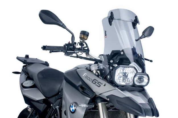 Afbeeldingen van Vervangingsruit touring met opzetruitje licht getint Puig BMW F650GS '08-12/ F800GS '08-17