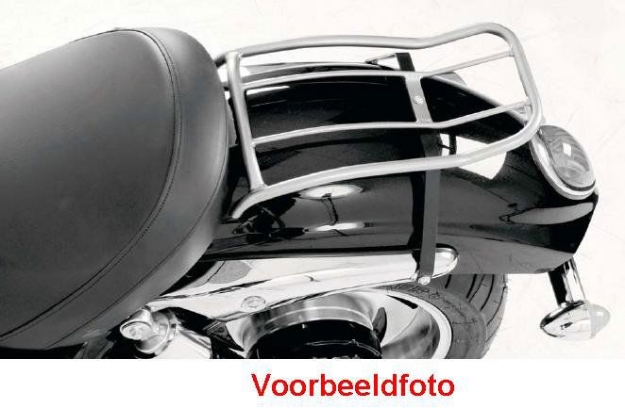 Afbeeldingen van Solorack zonder rugsteun Hepco&Becker chroom Suzuki GZ125/ GZ250 '98-'04