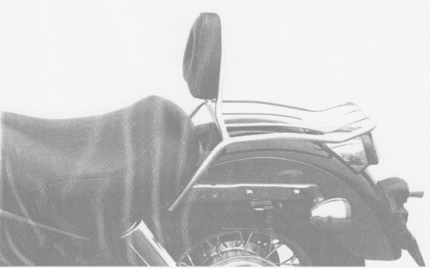 Afbeeldingen van Solorack met rugsteun Hepco&Becker chroom Honda VT1100C2