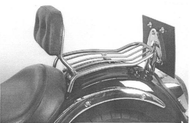 Afbeeldingen van Solorack met rugsteun Hepco&Becker chroom Kawasaki VN2000 2004-2007/ Classic 2008-