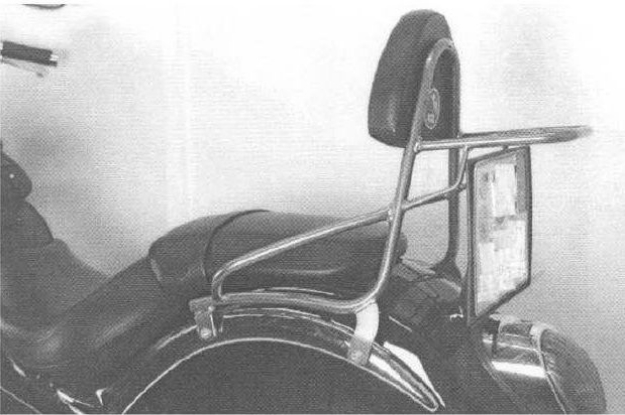 Afbeeldingen van Sissybar met rekje Hepco&Becker chroom Kawasaki VN2000 2004-2007/ Classic 2008-