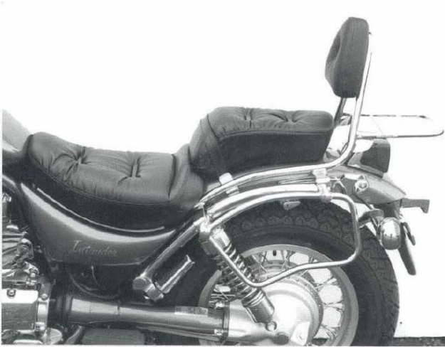 Afbeeldingen van Sissybar met rekje Hepco&Becker chroom Suzuki VS600/800