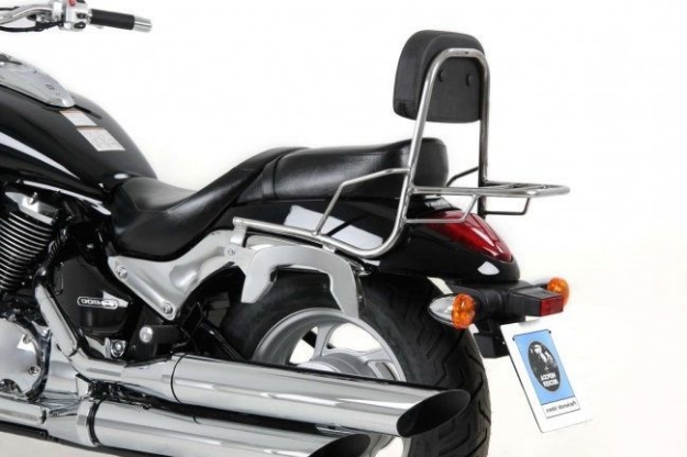 Afbeeldingen van Sissybar met rekje Hepco&Becker chroom Suzuki M800 2010-