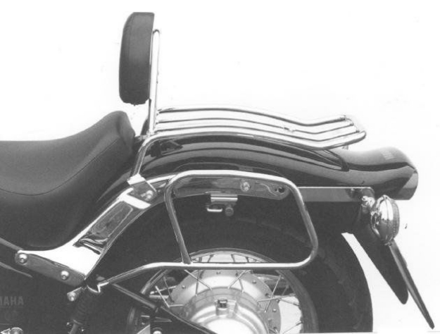 Afbeeldingen van Solorack met rugsteun Hepco&Becker chroom Yamaha XVS650
