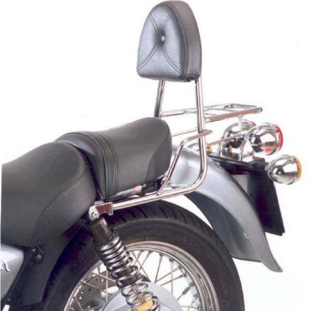 Afbeeldingen van Sissybar met rekje Hepco&Becker chroom Moto Guzzi CALIFORNIA JACKAL