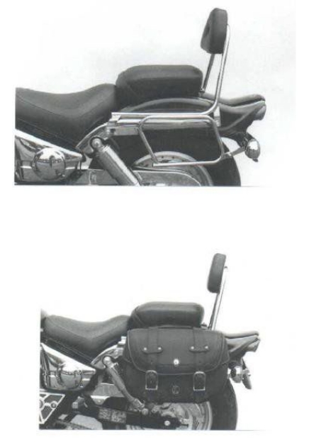 Afbeeldingen van Tassendragers standaard chroom Hepco&Becker Suzuki VZ800 Marauder