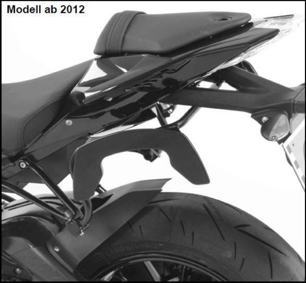 Afbeeldingen van C-Bow tasdragers zwart Lock-it Hepco&Becker BMW S1000RR '12-14