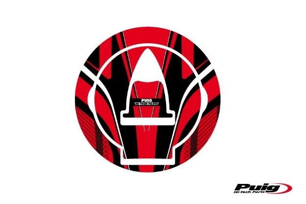 Afbeeldingen van Tankdopcover Radikal Puig voor diverse Ducati modellen-Rood